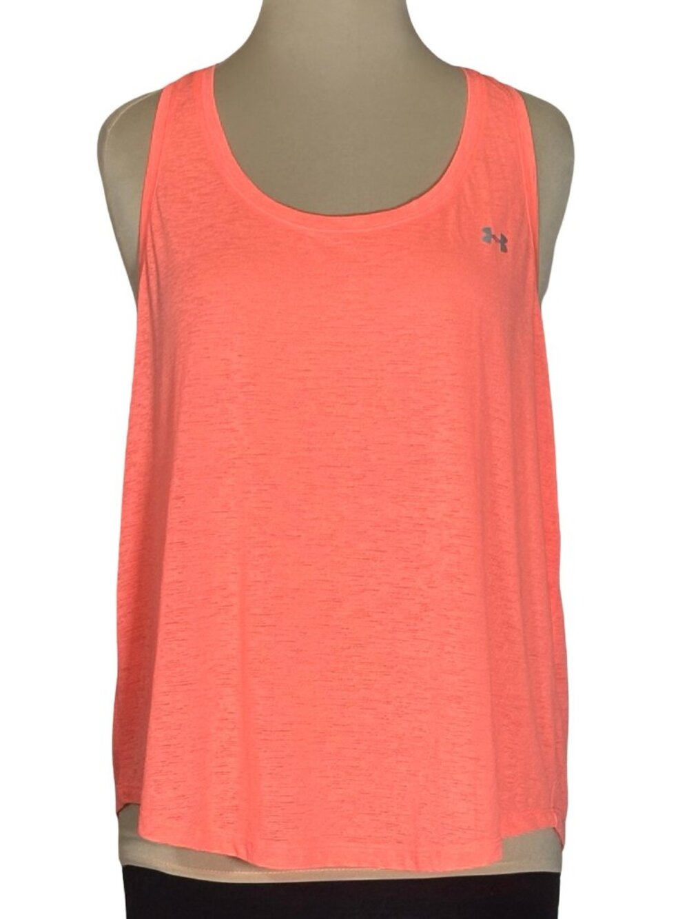 Under Armour Tech Loose Fit Tank Top Women’s Large Bright Coral